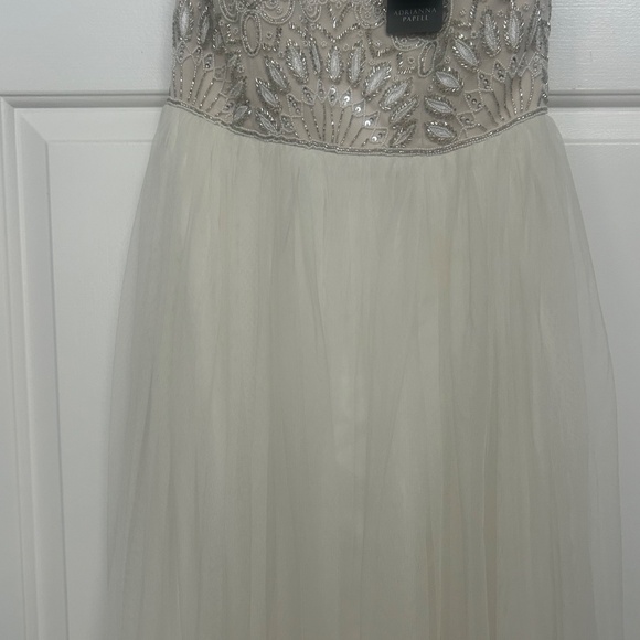 BHLDN Violetta by Adrianna Papell Beaded Gown | White | Size 2 | NWT - Picture 8 of 13